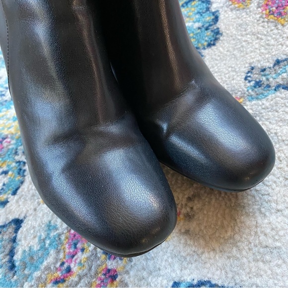 Vintage Y2K MIA Black Vegan Leather Boots Size 8.5 - Picture 8 of 10